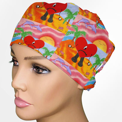 Bad Bunny Album Un Verano Sin Ti Low-Tie Surgeon Scrub Cap
