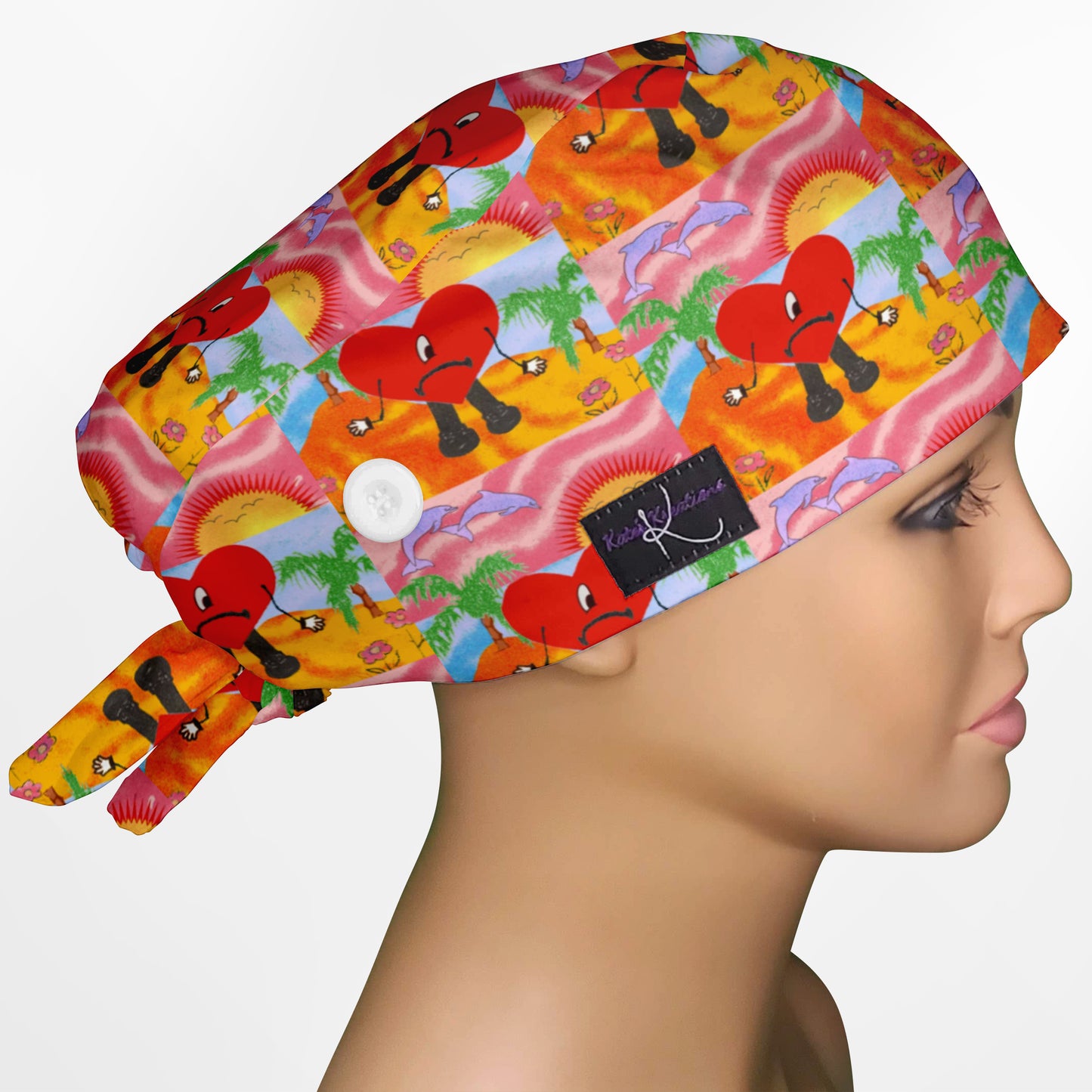 Bad Bunny Album Un Verano Sin Ti Low-Tie Surgeon Scrub Cap