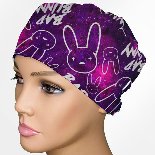 Bad Bunny Galaxy Low-Tie Surgeon Scrub Cap