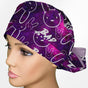 Bad Bunny Galaxy Ponytail Scrub Cap