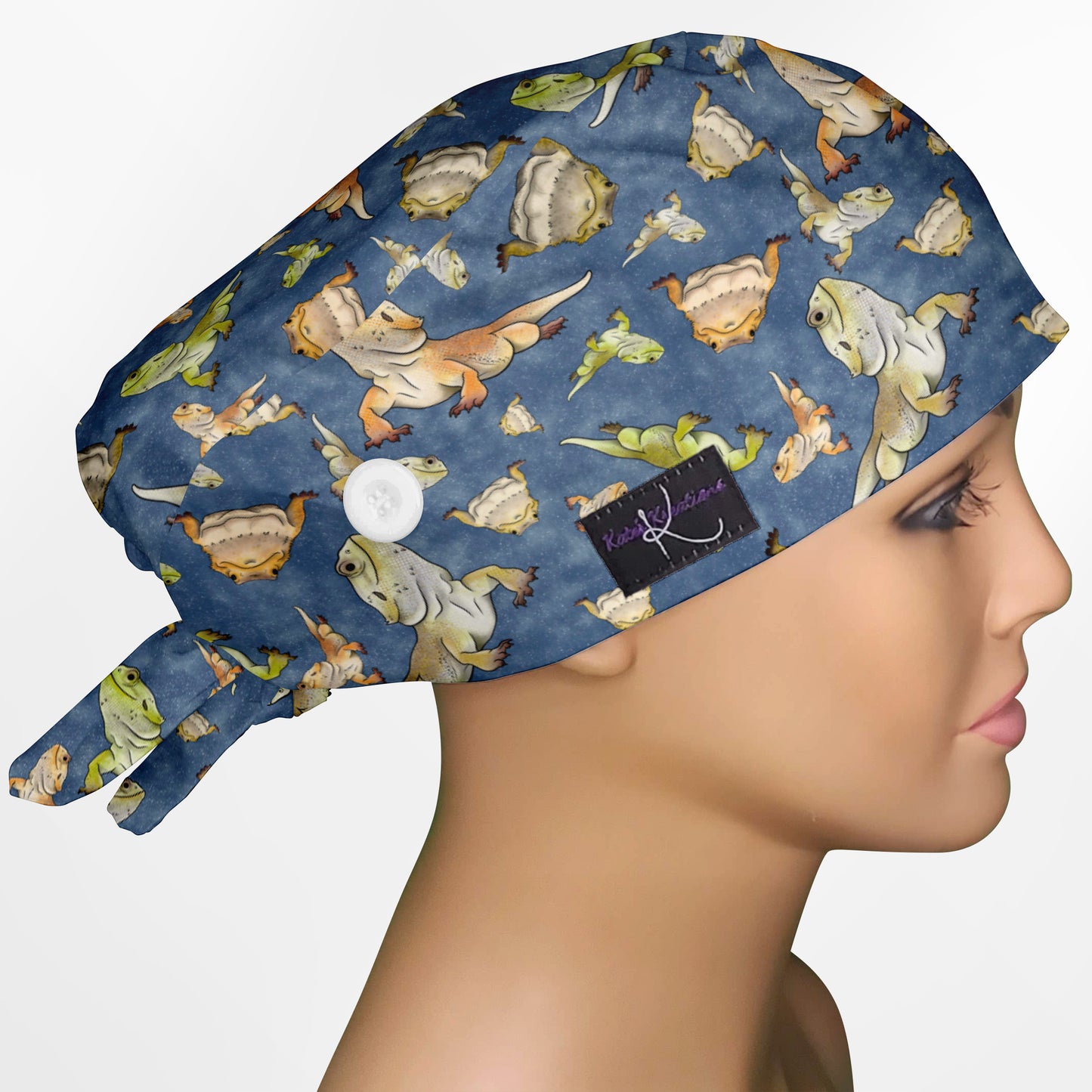Beardie Low-Tie Surgeon Scrub Cap