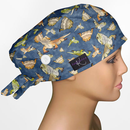 Beardie Low-Tie Surgeon Scrub Cap