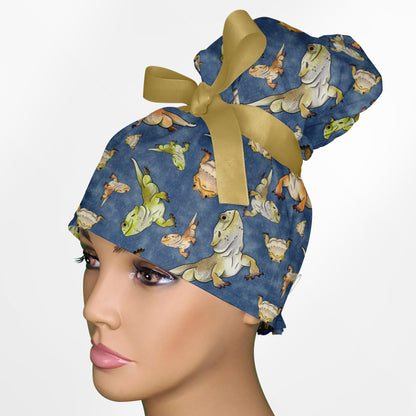 Beardie High Bun Ponytail Scrub Cap