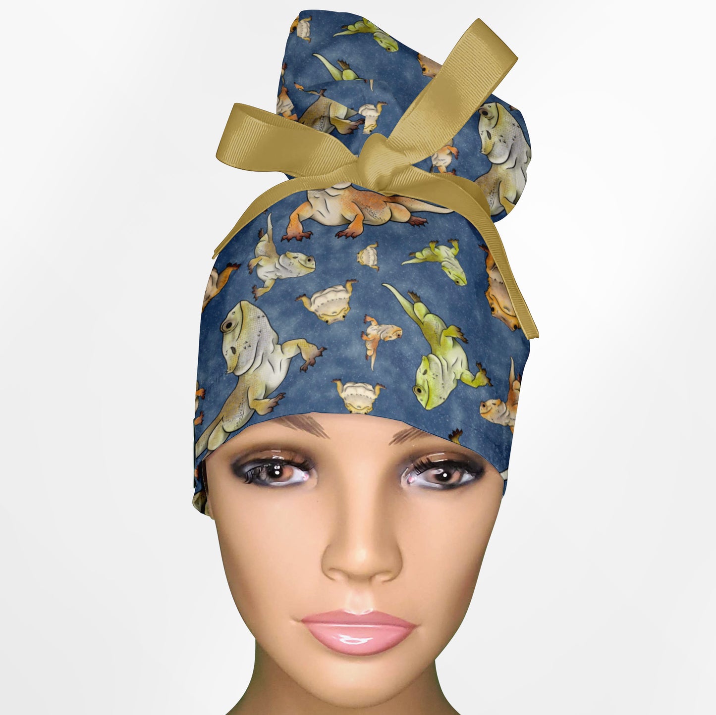 Beardie High Bun Ponytail Scrub Cap