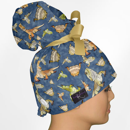 Beardie High Bun Ponytail Scrub Cap