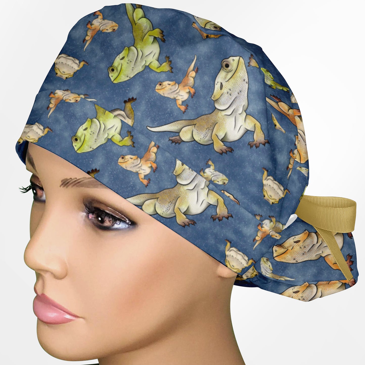 Beardie Ponytail Scrub Cap