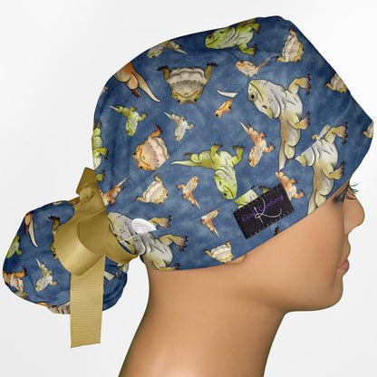 Beardie Ponytail Scrub Cap