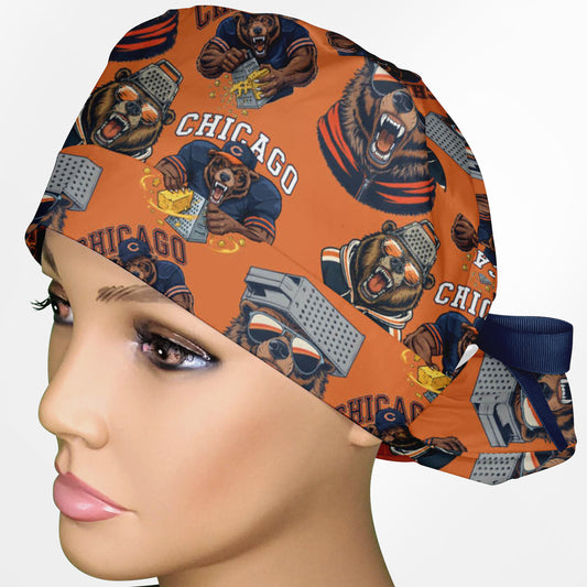 Bear Nation Ponytail Scrub Cap