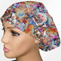 Beautiful Christmas Euro Scrub Cap
