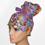 Beautiful Christmas High Bun Ponytail Scrub Cap