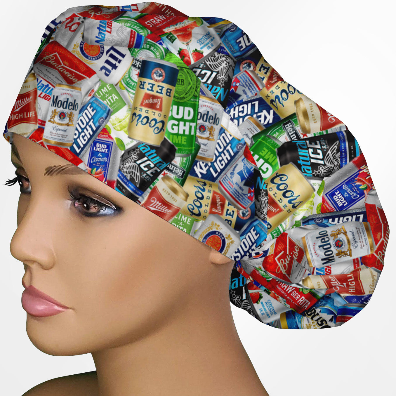 Beer 2 Bouffant Scrub Cap