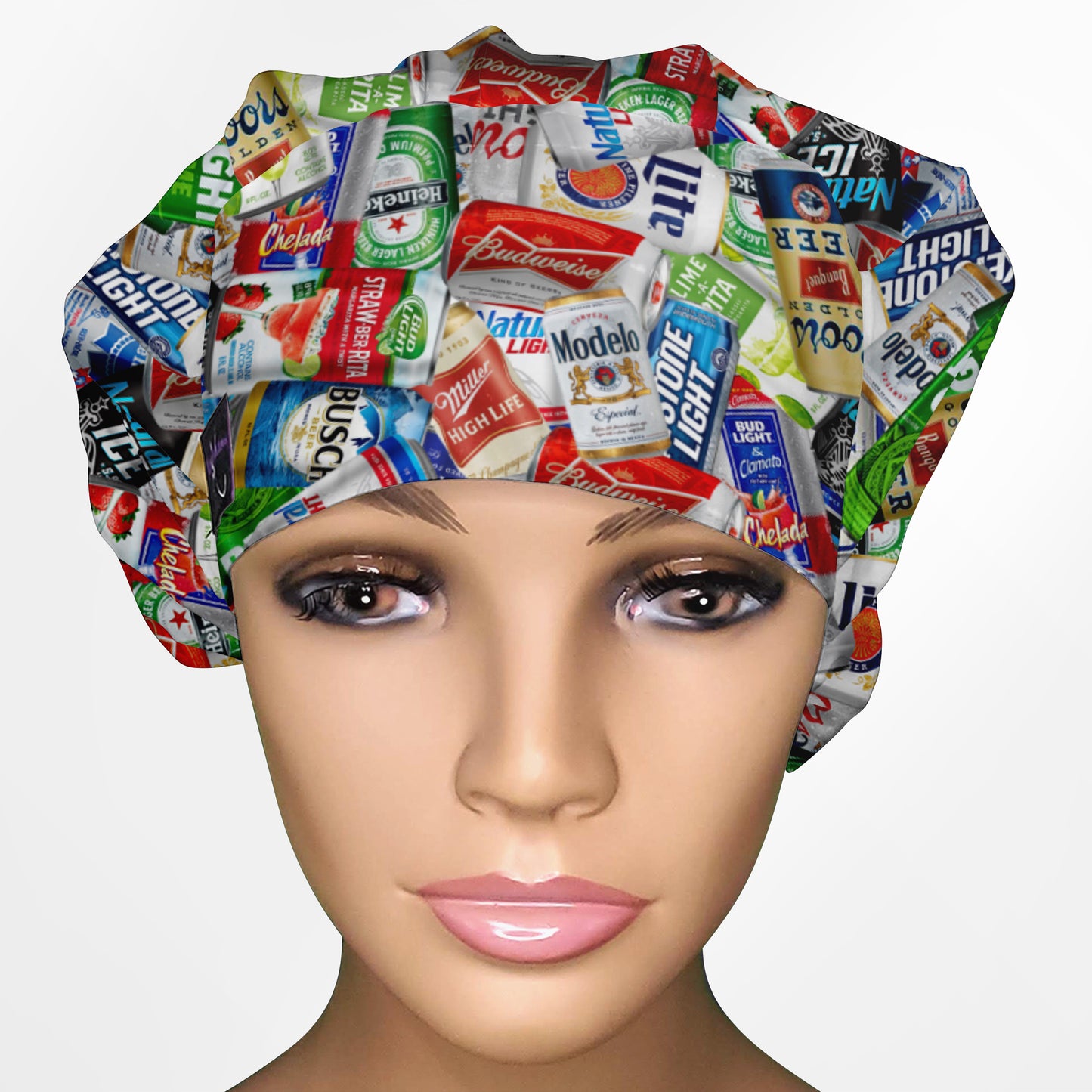 Beer 2 Bouffant Scrub Cap
