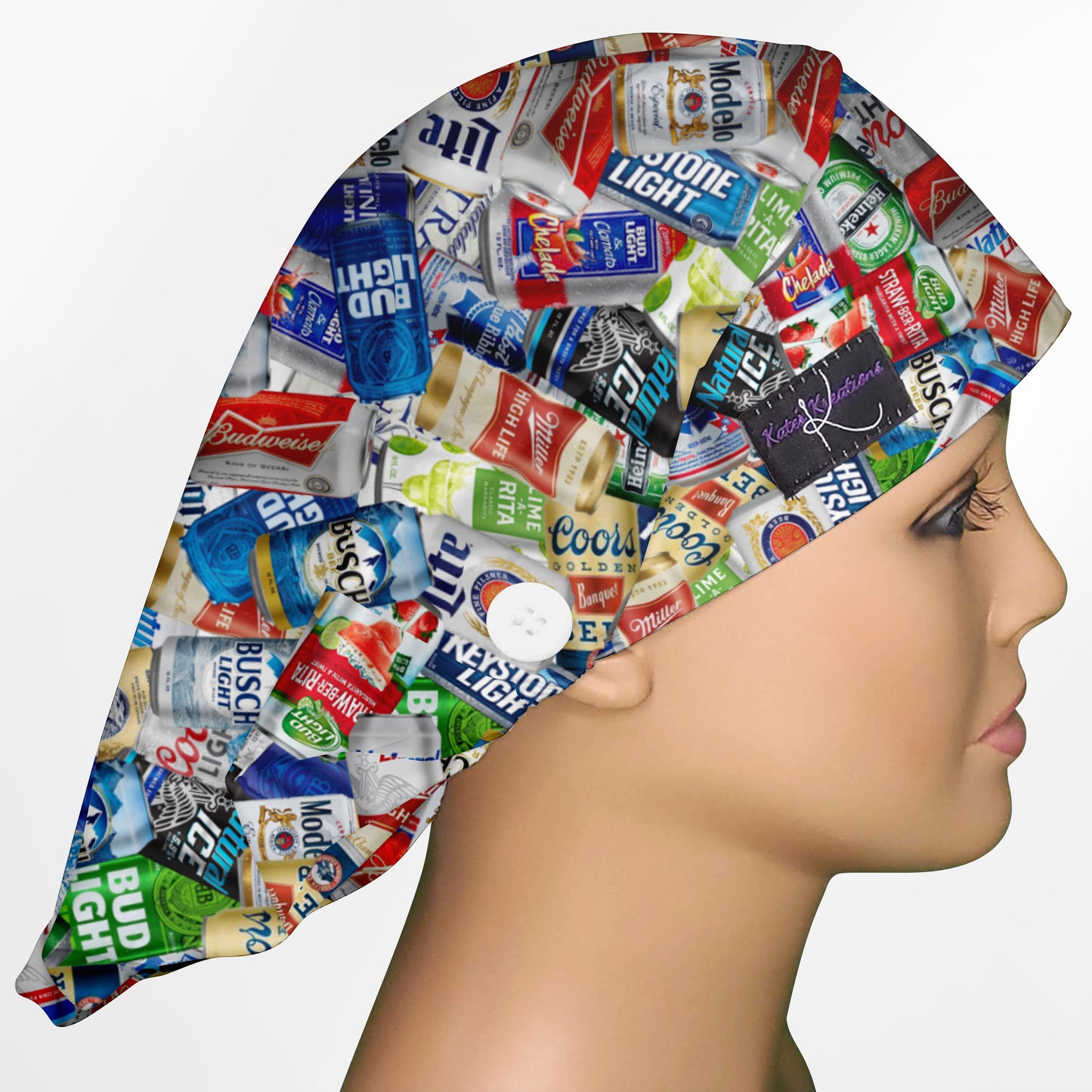 Beer 2 Bouffant Scrub Cap