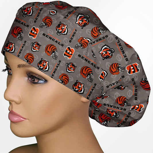 Bengals Logo Bouffant Scrub Cap