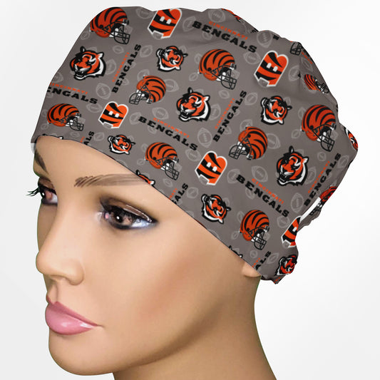 Bengals Logo Low-Tie Surgeon Scrub Cap