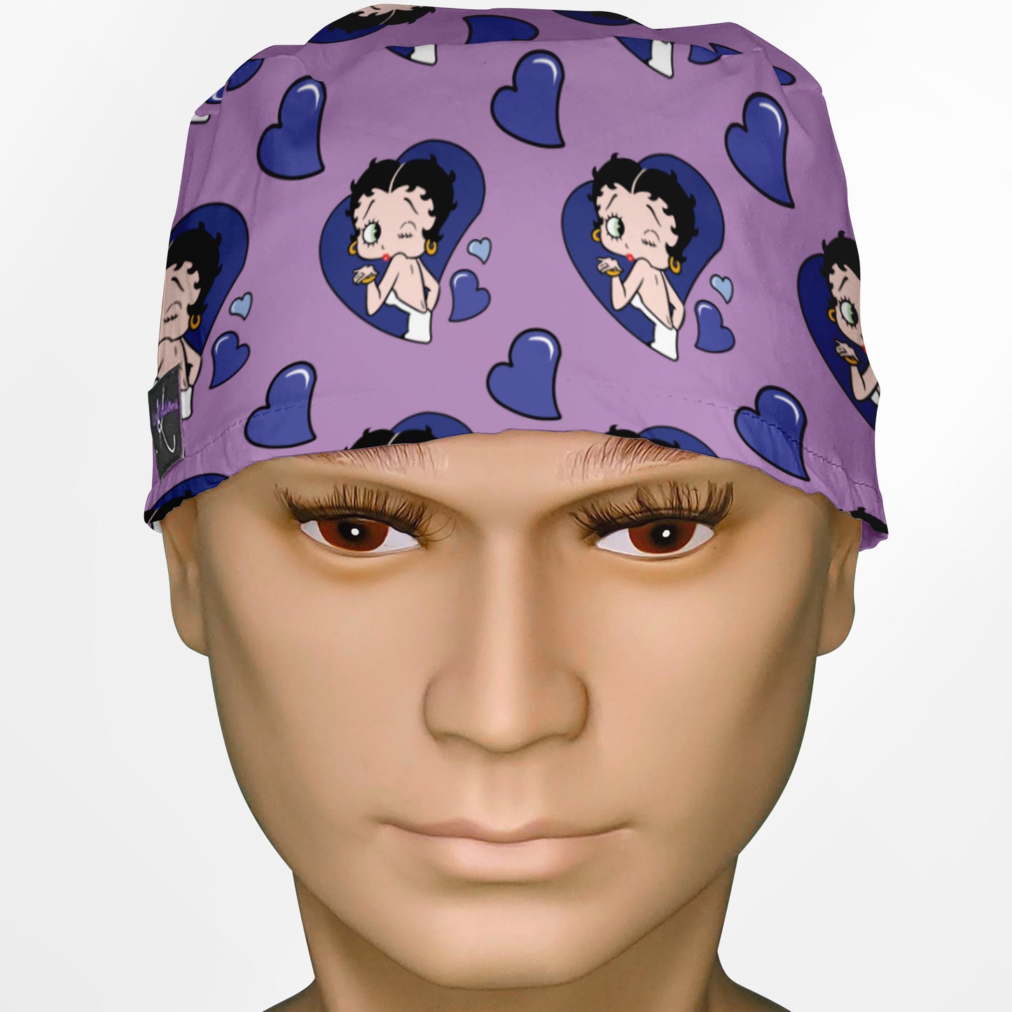 Betty Boop Purple Surgeon Scrub Cap