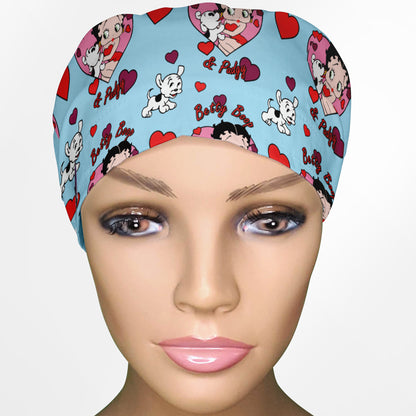 Betty Boop And Pudgy Euro Scrub Cap