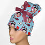 Betty Boop And Pudgy High Bun Ponytail Scrub Cap