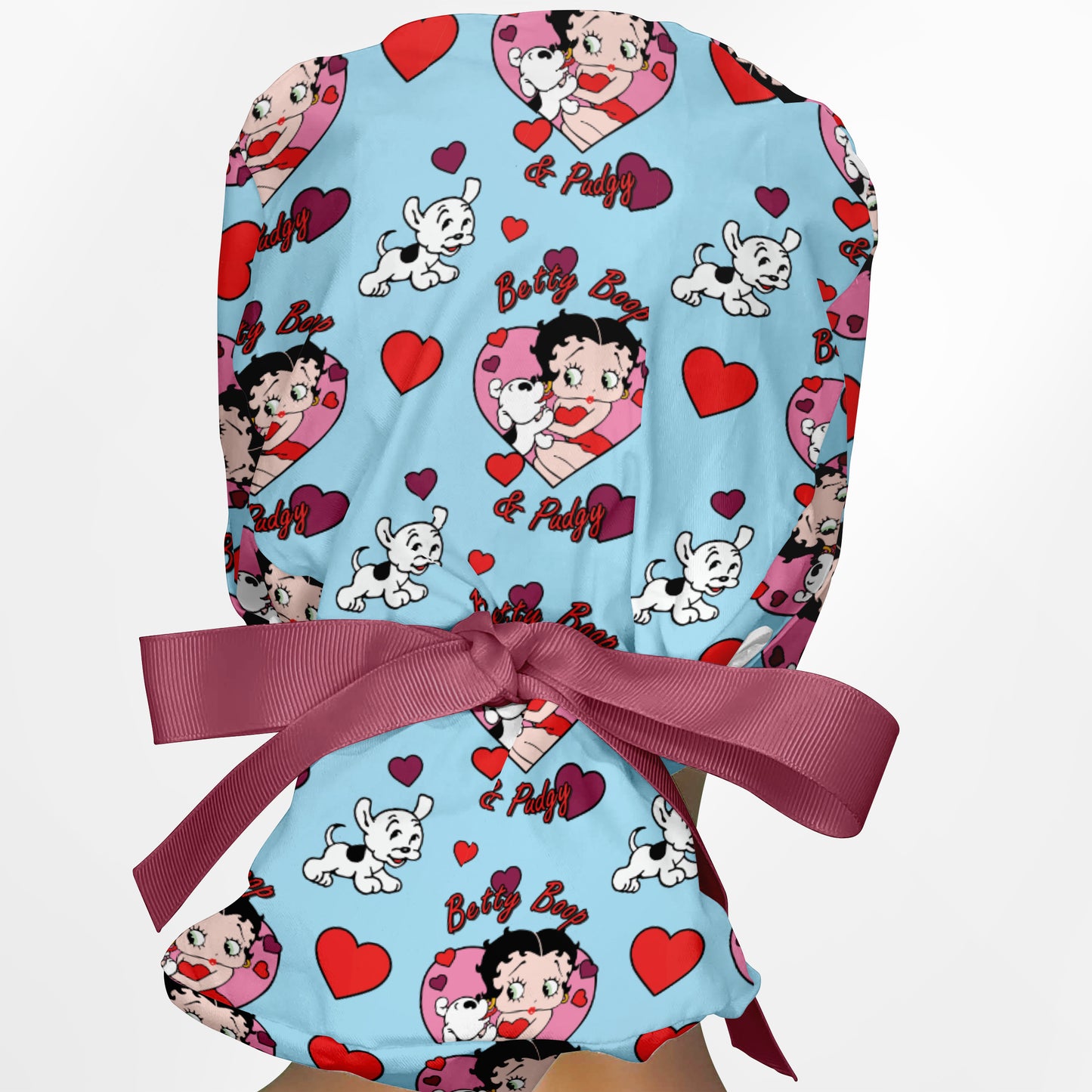 Betty Boop And Pudgy Ponytail Scrub Cap