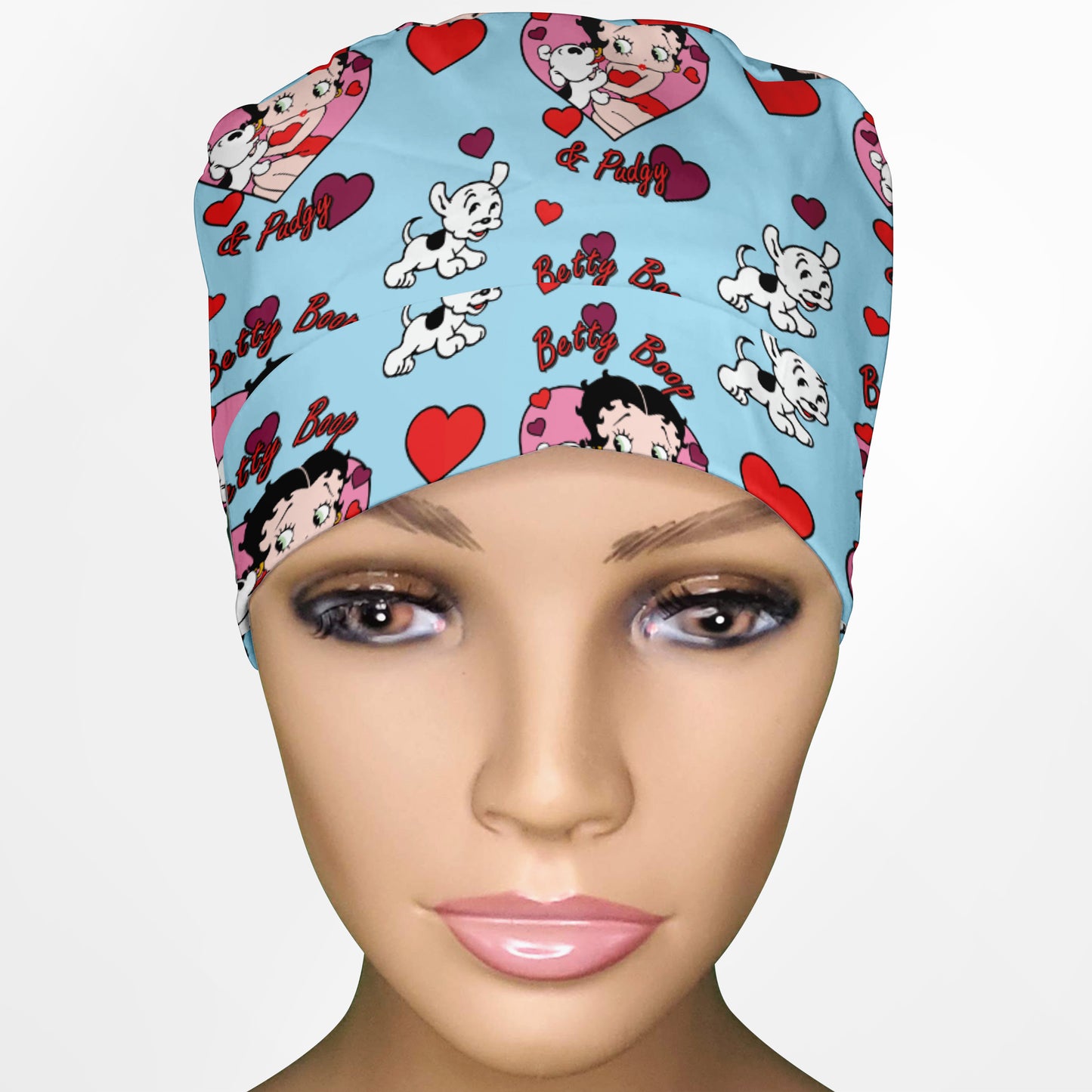 Betty Boop And Pudgy Ponytail Scrub Cap