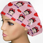 Betty Boop Pink Euro Scrub Cap