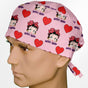 Betty Boop Pink Surgeon Scrub Cap