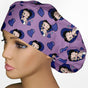 Betty Boop Purple Bouffant Scrub Cap