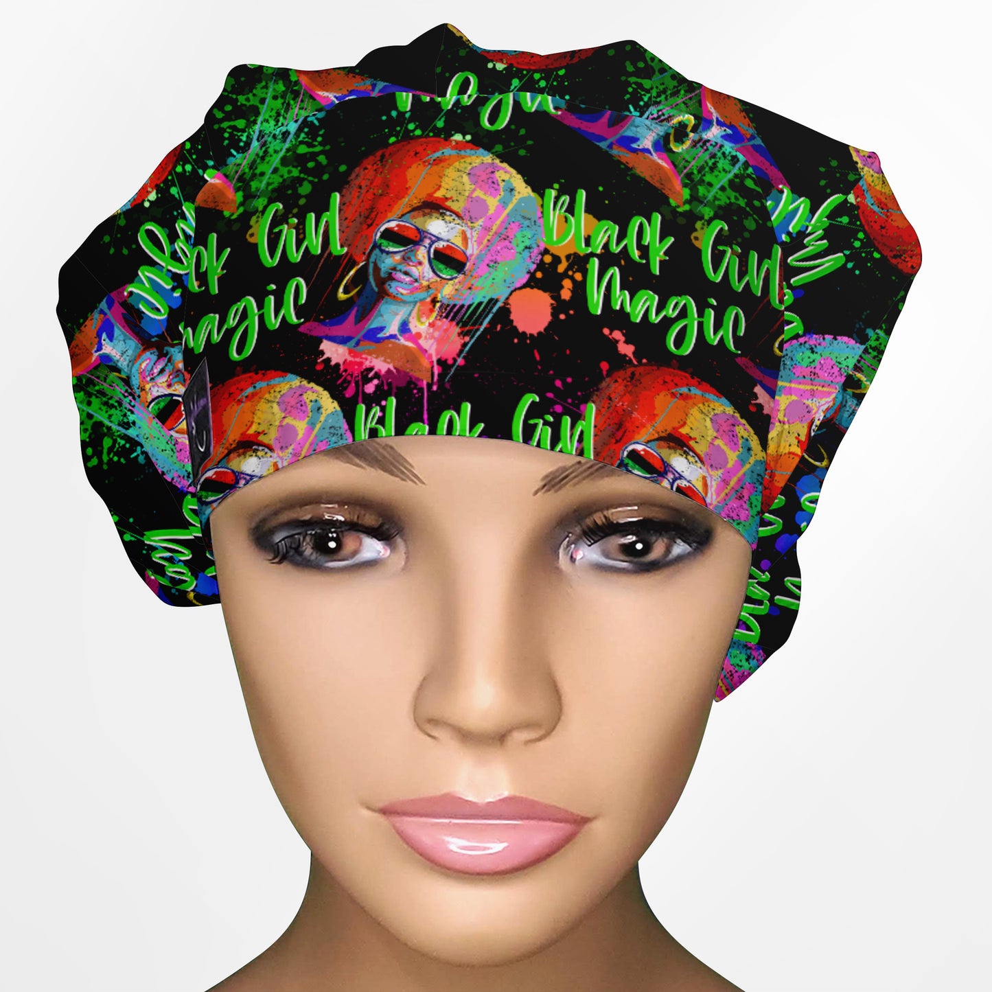 Black Girl Magic Bouffant Scrub Cap