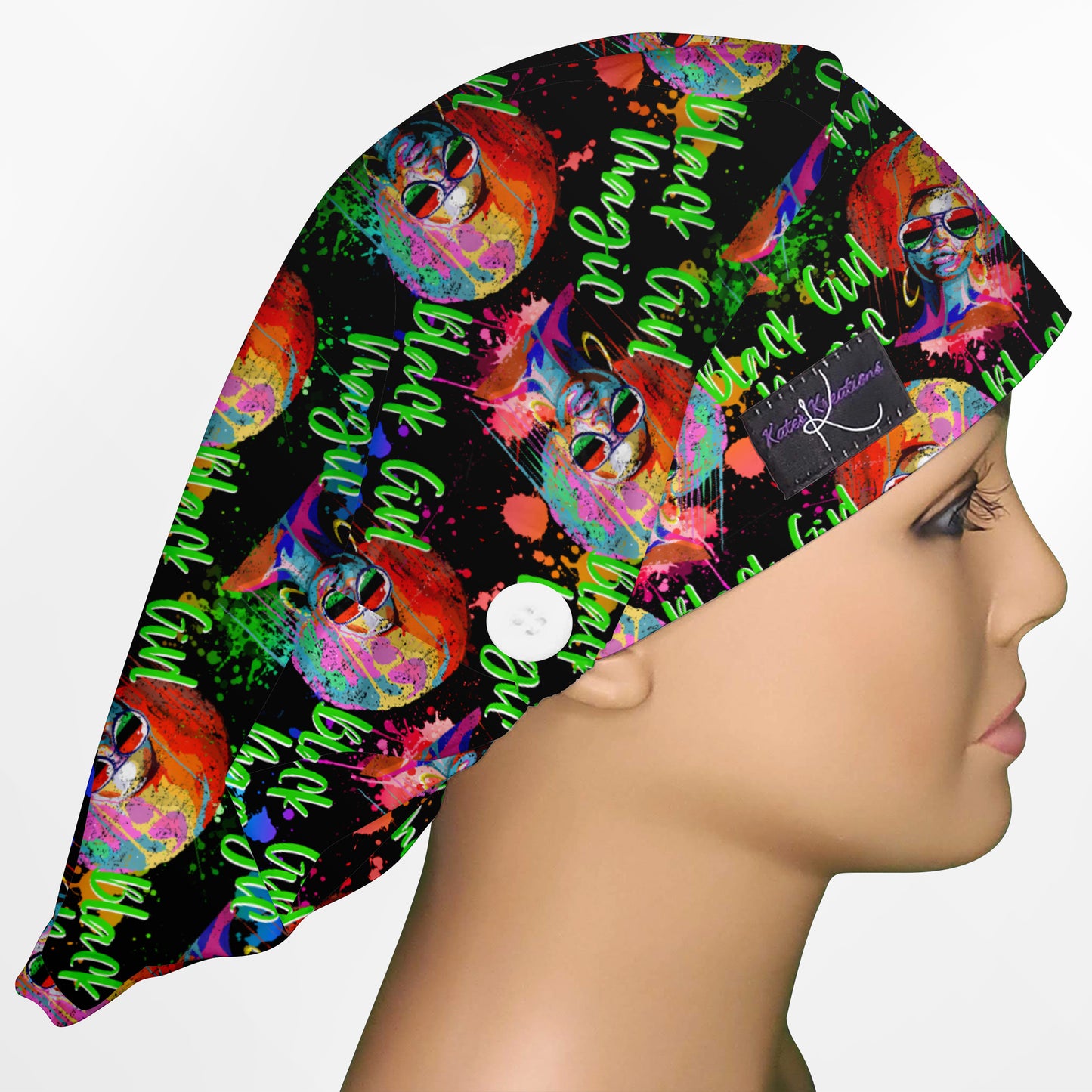 Black Girl Magic Bouffant Scrub Cap