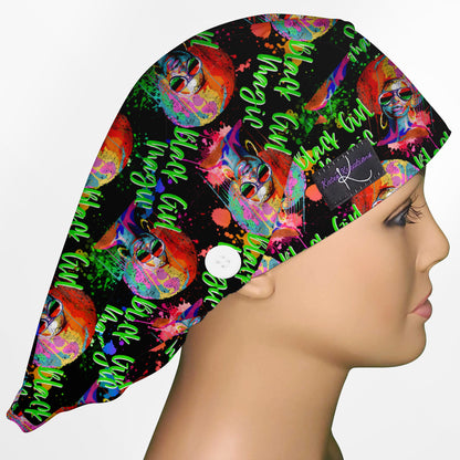 Black Girl Magic Bouffant Scrub Cap