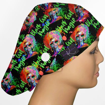 Black Girl Magic Euro Scrub Cap