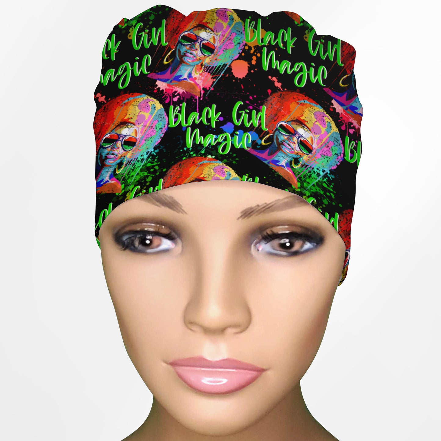 Black Girl Magic Low-Tie Surgeon Scrub Cap