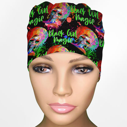 Black Girl Magic Low-Tie Surgeon Scrub Cap