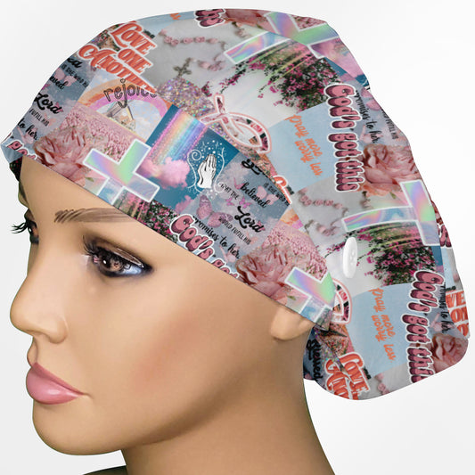 Blessed Is She Euro Scrub Cap