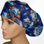 Bleu Dragoon Bouffant Scrub Cap