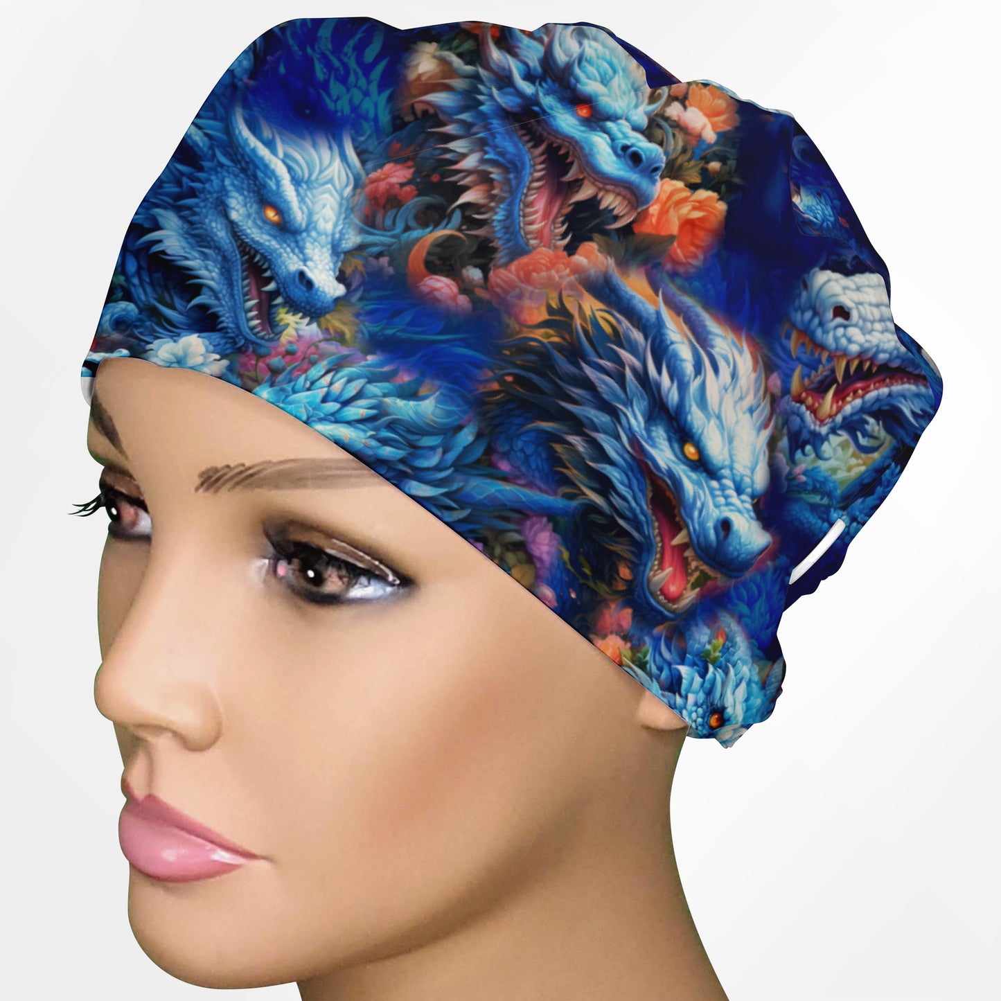 Bleu Dragoon Low-Tie Surgeon Scrub Cap