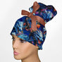 Bleu Dragoon High Bun Ponytail Scrub Cap