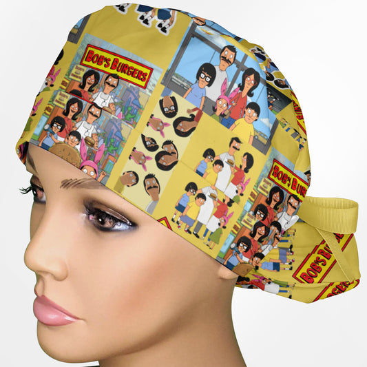 Bob's Burgers Ponytail Scrub Cap