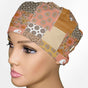 Boho Dreams Patch Work Low-Tie Surgeon Scrub Cap