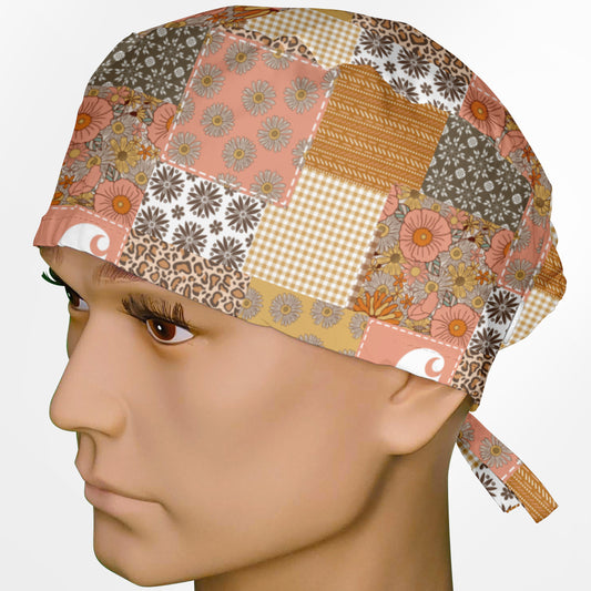 Boho Dreams Patch Work Surgeon Scrub Cap