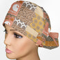Boho Dreams Patch Work Ponytail Scrub Cap