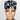 Neon Bones Ponytail Scrub Cap