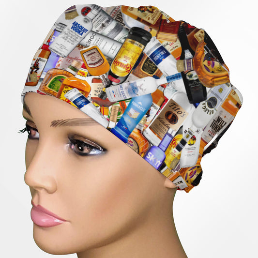 Booze Low-Tie Surgeon Scrub Cap