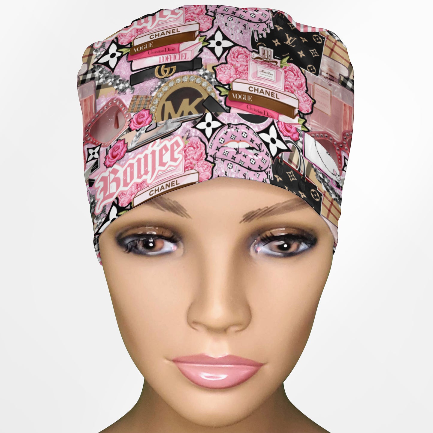 Boujee Ponytail Scrub Cap