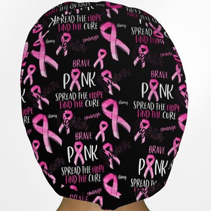 Breast Cancer Euro Scrub Cap