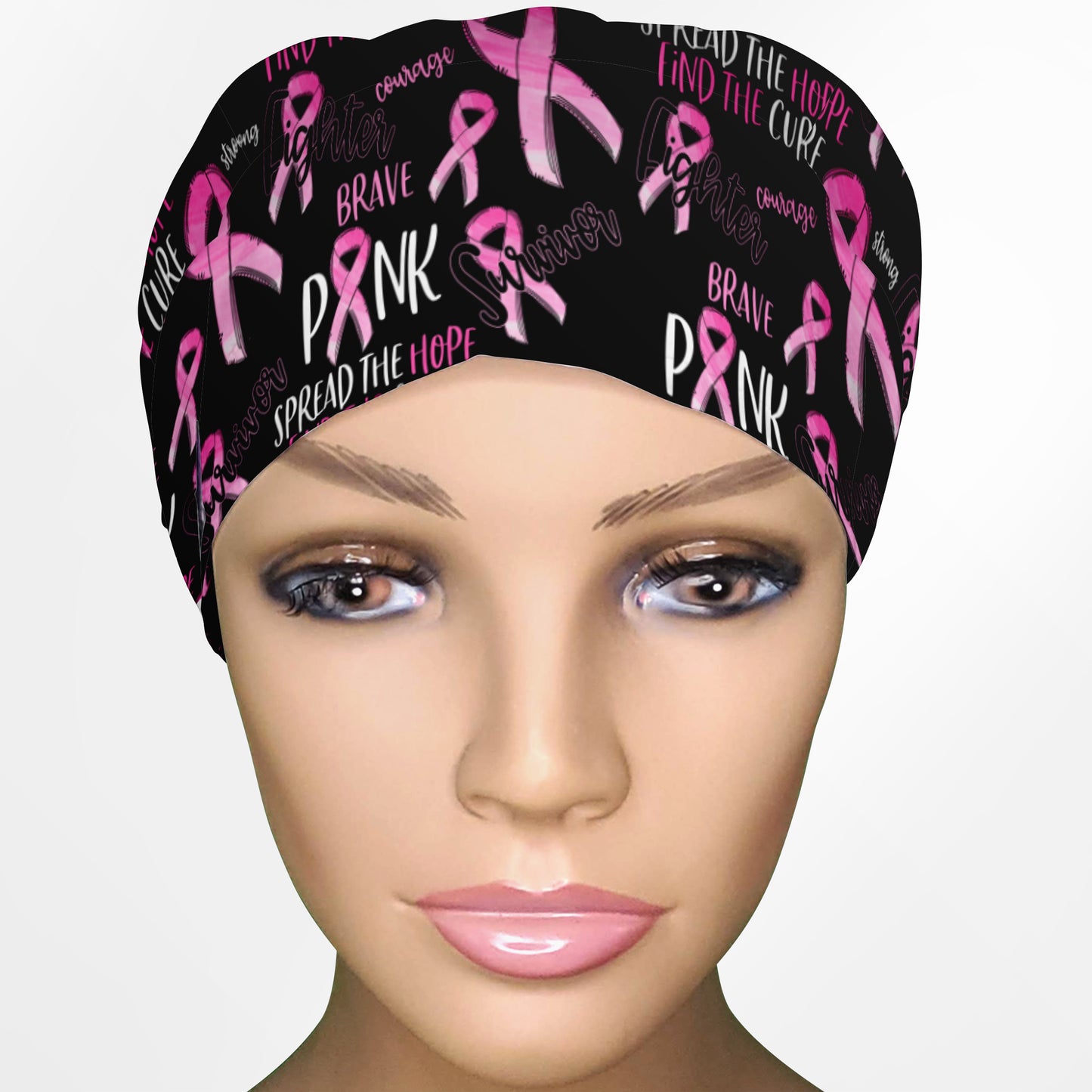 Breast Cancer Euro Scrub Cap