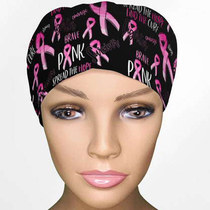 Breast Cancer Euro Scrub Cap