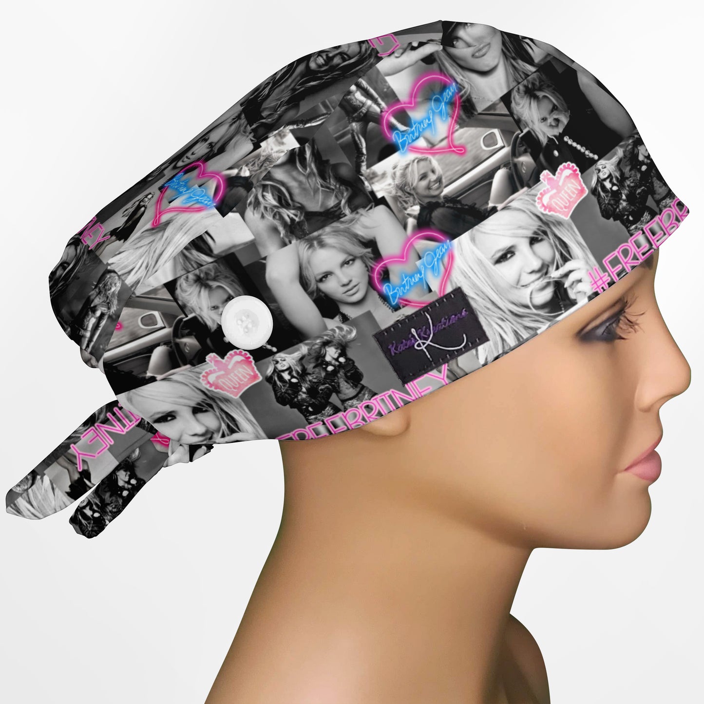 Brittney Spears Low-Tie Surgeon Scrub Cap