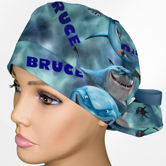 Fish Are Friends Ponytail Scrub Cap