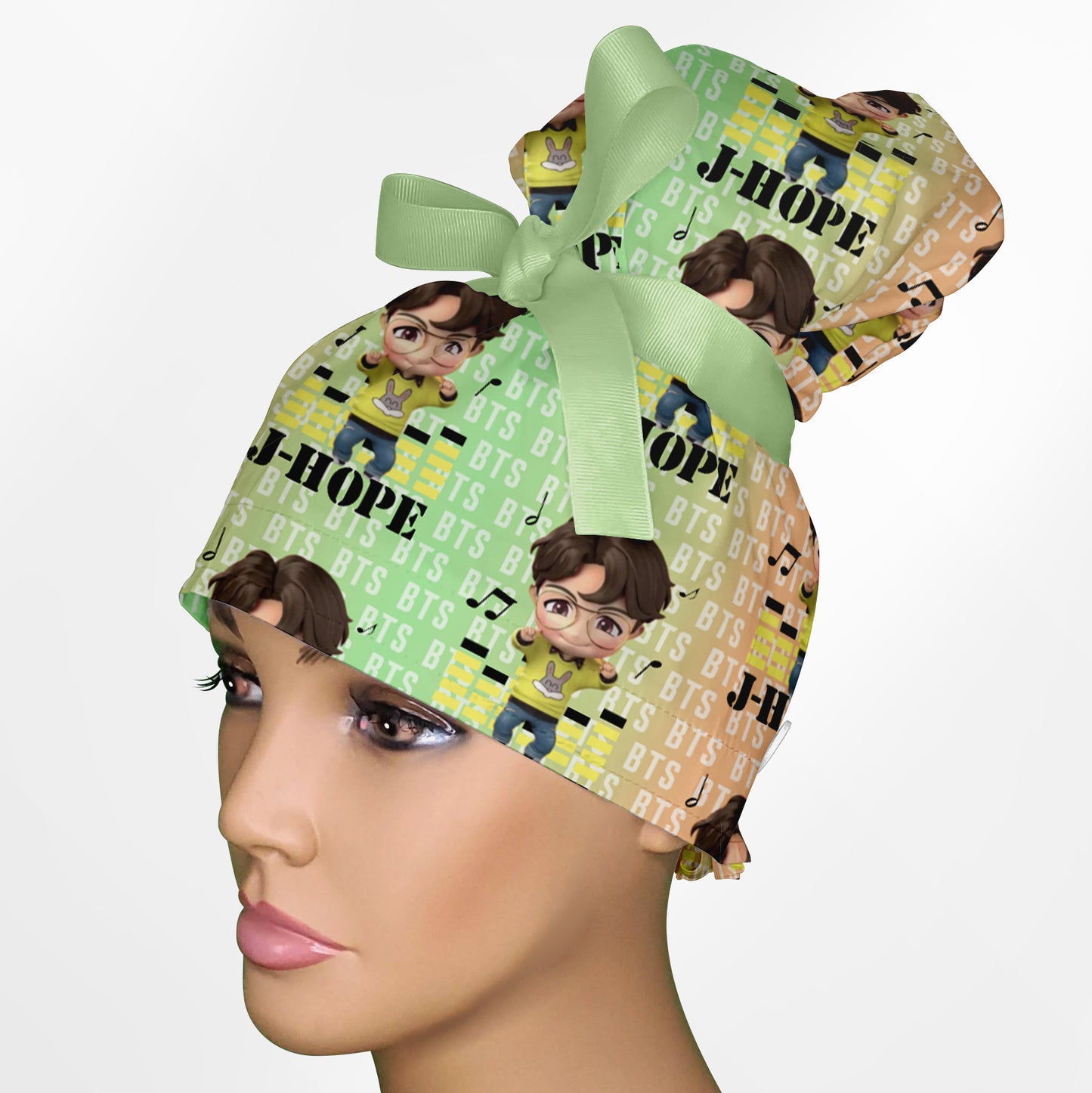 BTS J-Hope High Bun Ponytail Scrub Cap